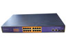 16 port PoE Gigabit Ethernet Switch with SFP